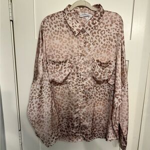 Cheetah Button Up